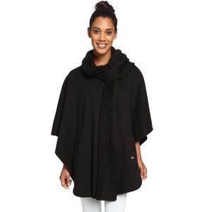 Alo black poncho size OS EUC